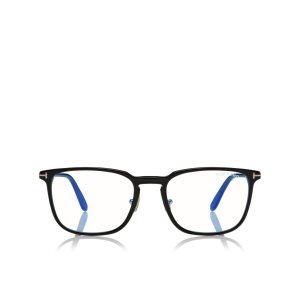 Óptico Tom Ford Blue Block Classic Rectangular Hombre Negras | 273-AYBSLW
