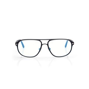 Óptico Tom Ford Blue Block Navigator Hombre Negras | 675-EAMLJW