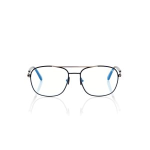 Óptico Tom Ford Blue Block Navigator Hombre Negras | 968-YAVXQS
