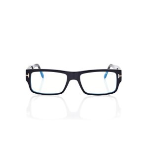 Óptico Tom Ford Blue Block Rectangular Hombre Negras | 073-WKINPF