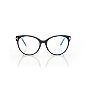 Óptico Tom Ford Blue Block Soft Cat Eye Mujer Negras | 421-JUOVFT