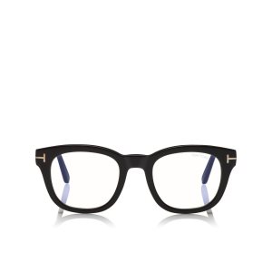 Óptico Tom Ford Blue Block Soft Square Hombre Negras | 784-WRLXCM