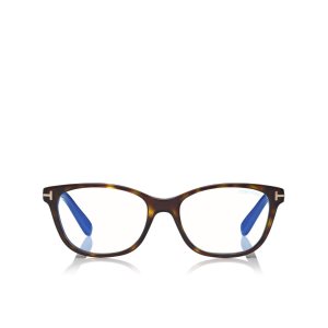 Óptico Tom Ford Blue Block Soft Square Mujer Verde Menta | 360-RWIJAG