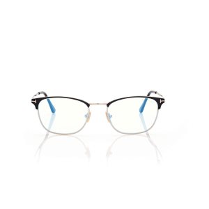 Óptico Tom Ford Blue Block Square Hombre Negras | 068-FTKMJX