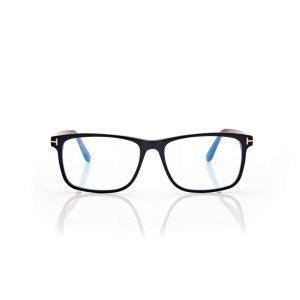Óptico Tom Ford Blue Block Square Hombre Negras Marrones | 487-CIUYRO