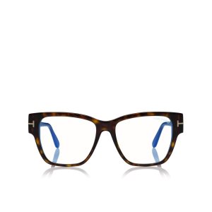 Óptico Tom Ford Blue Block Square Shape Hombre Verde Menta | 712-OEHJUZ