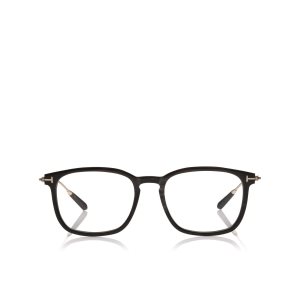 Óptico Tom Ford Key Bridge Round Horn Hombre Negras | 819-KDWHLY