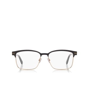 Óptico Tom Ford Square Metal Frame Hombre Negras | 354-JTWIFH