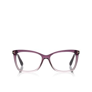 Óptico Tom Ford Thin Butterfly Frame Mujer Moradas | 046-VDKSUY