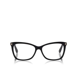 Óptico Tom Ford Thin Butterfly Frame Mujer Negras | 630-EHGIQJ