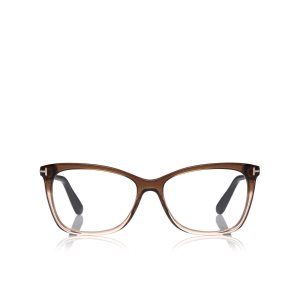 Óptico Tom Ford Thin Butterfly Frame Mujer Rojas | 674-VILDUB